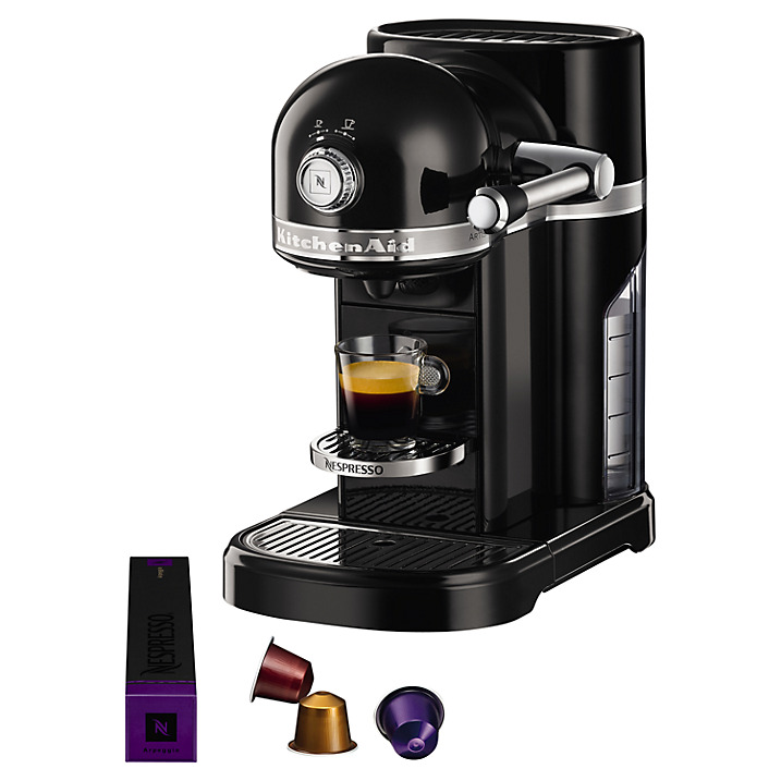 llamar Descartar educación Nespresso KitchenAid Onyx Black Coffee Machine- (DISCONTINUED) -  De-Brewerz.com