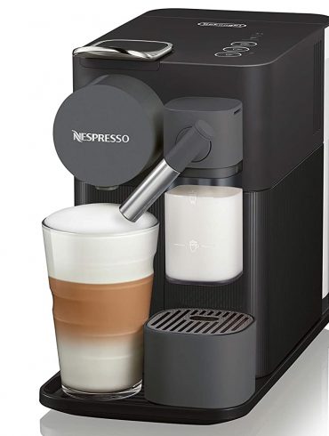 Nespresso Black Lattissima One Original Espresso Machine with Milk Frother by DeLonghi