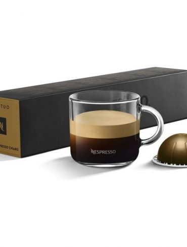 Double Espresso Chiaro VertuoLine Coffee Capsules Pods By Nespresso