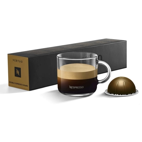 Double Espresso Chiaro VertuoLine Coffee Capsules Pods By Nespresso